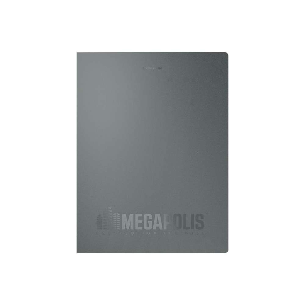 Папка-скоросшиватель пластиковая Erich Krause MEGAPOLIS, A4, 600 мкм, с пружинным механизмом, ассорти (в пакете по 4 шт.)