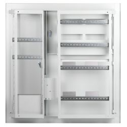 Корпус металлический встраиваемый ЭРА SIMPLE ЩЭ-4 (1000х960х140) 4-х квартирный IP31 УХЛ3 серый | Щиты этажные металлические