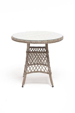 "Эспрессо-80 L" обеденная группа плетеная, цвет бежевый