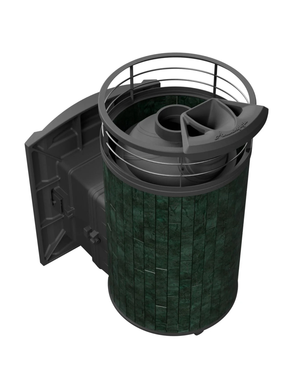 Печь банная «Атмосфера L» Верде Гватемала ЛАМЕЛЬ+СЕТКА