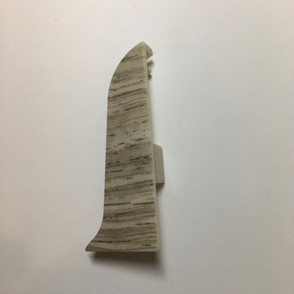 Заглушка правая к плинтусу "LIDER-62" 331 Дуб полярный