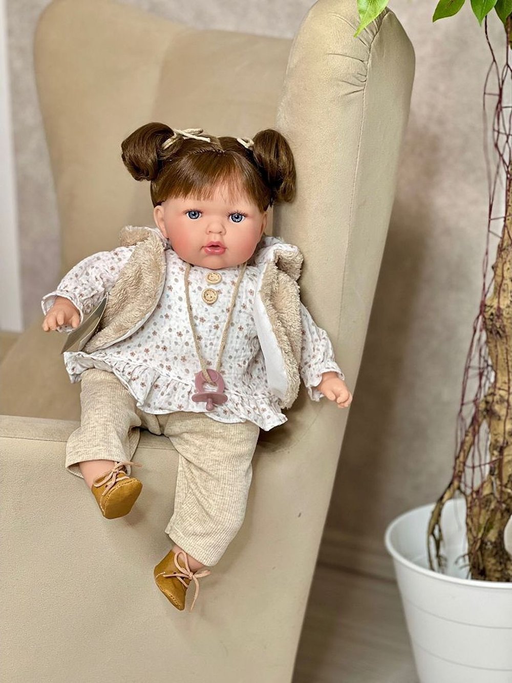 Кукла Nines 45см TITA мягконабивная, в пакете (N4230K)