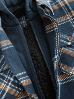 Рубашка с капюшоном для мальчика Next K83-526, Синий, Бежевый