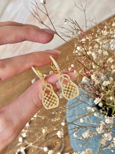 Серьги Ermolov матрешки в позолоте