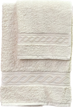 Халат и полотенца 5шт Palombella Egitto сливочный