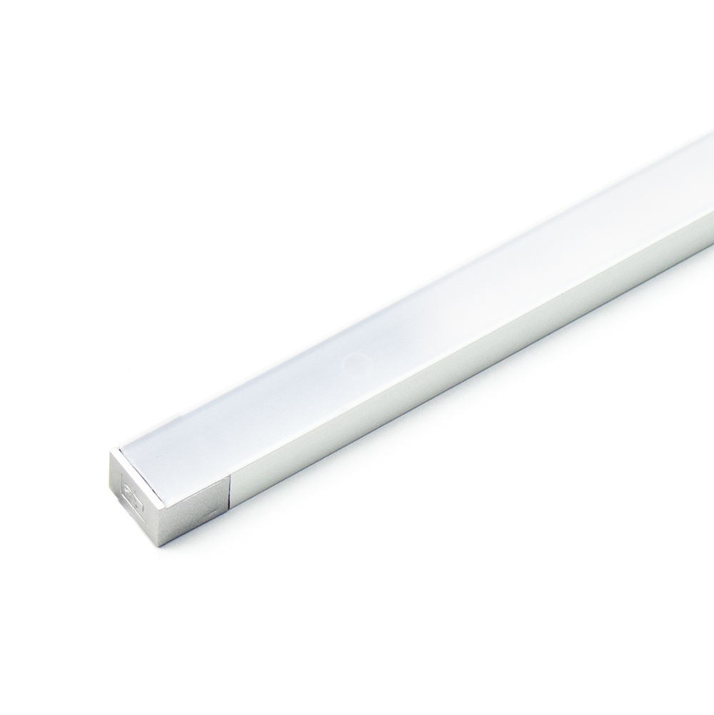 DLIGHT Светодиодный светильник MEC без выключателя, 9.6 W/м, теплый, алюминий