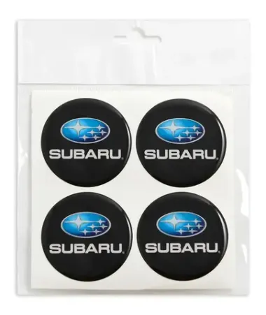 Наклейки на колпак СИЛИКОН 55мм Subaru 4пр KOTA