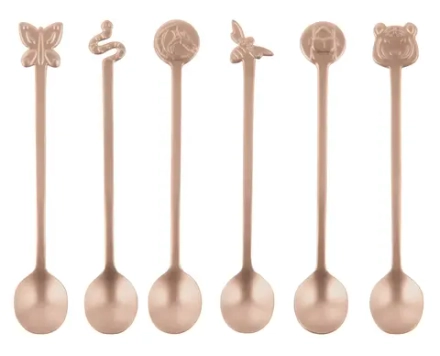 Sambonet Набор из 6 старинных медных ложек Fashion Party