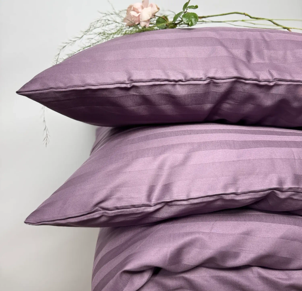 Комплект постельного белья евро-стандарт BLUEBERRIES, сатин