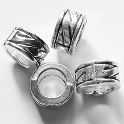 Бусины для бороды, дредов, косичек "Волна".