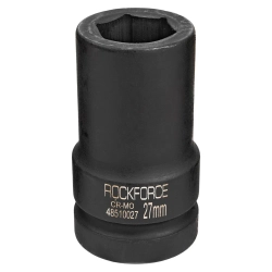 Головка ударная глубокая 27мм 1''6гр. RockForce##Rock FORCE RF-48510027