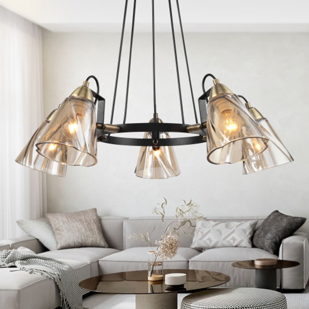 Люстра Rivoli Cathy 5106-305 5 х Е14 40 Вт лофт - кантри