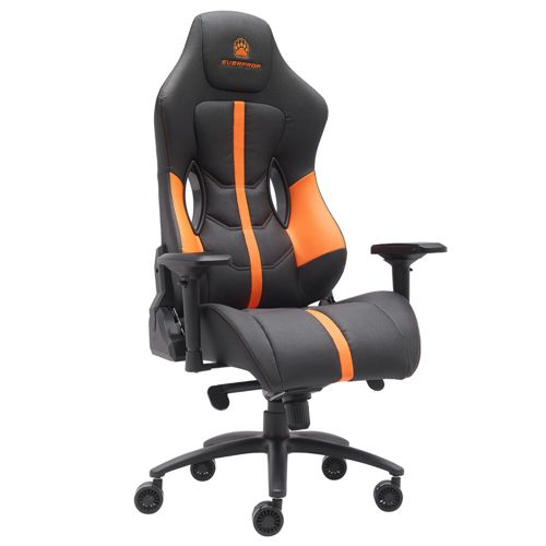 Игровое кресло Everprof Jaguar Экокожа, Черный/Оранжевый