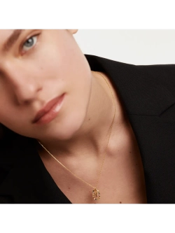 Колье Буква Y серебро 925 пробы покрытое золотом