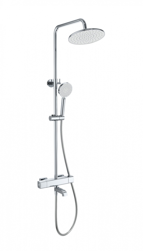 Душевая система с термостатом WONZON & WOGHAND STAY 4, Хром (WW-A3007-T1-CR)
