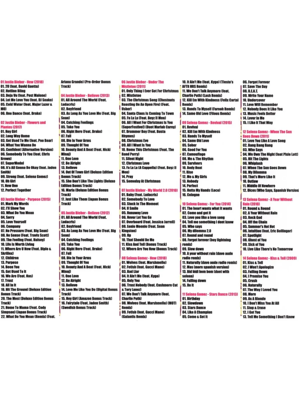 Justin Bieber + Selena Gomez (Диск CD-MP3)