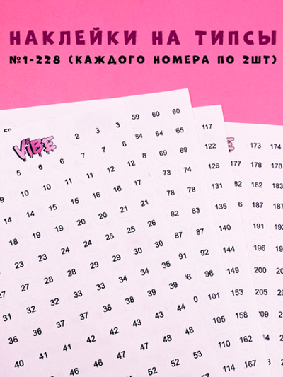 Наклейки 1-128