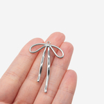 Подвеска "Бантик" 41,5*28мм, сталь без покрытия