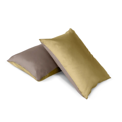 Комплект наволочек 50х70 BuyColor, 2 шт. (сатин) Шоколад/Горчица