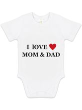 Боди с коротким рукавом &quot;I Love Mom and Dad&quot;