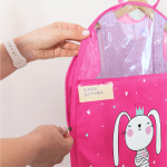 Детский чехол с карманами 80х50. Зайка