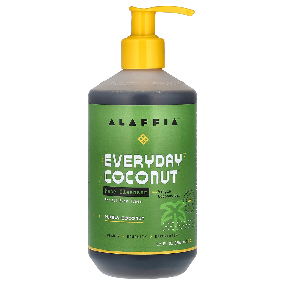 Alaffia, Everyday Coconut, очищающее средство для лица, 355 мл (12 жидк. унций)