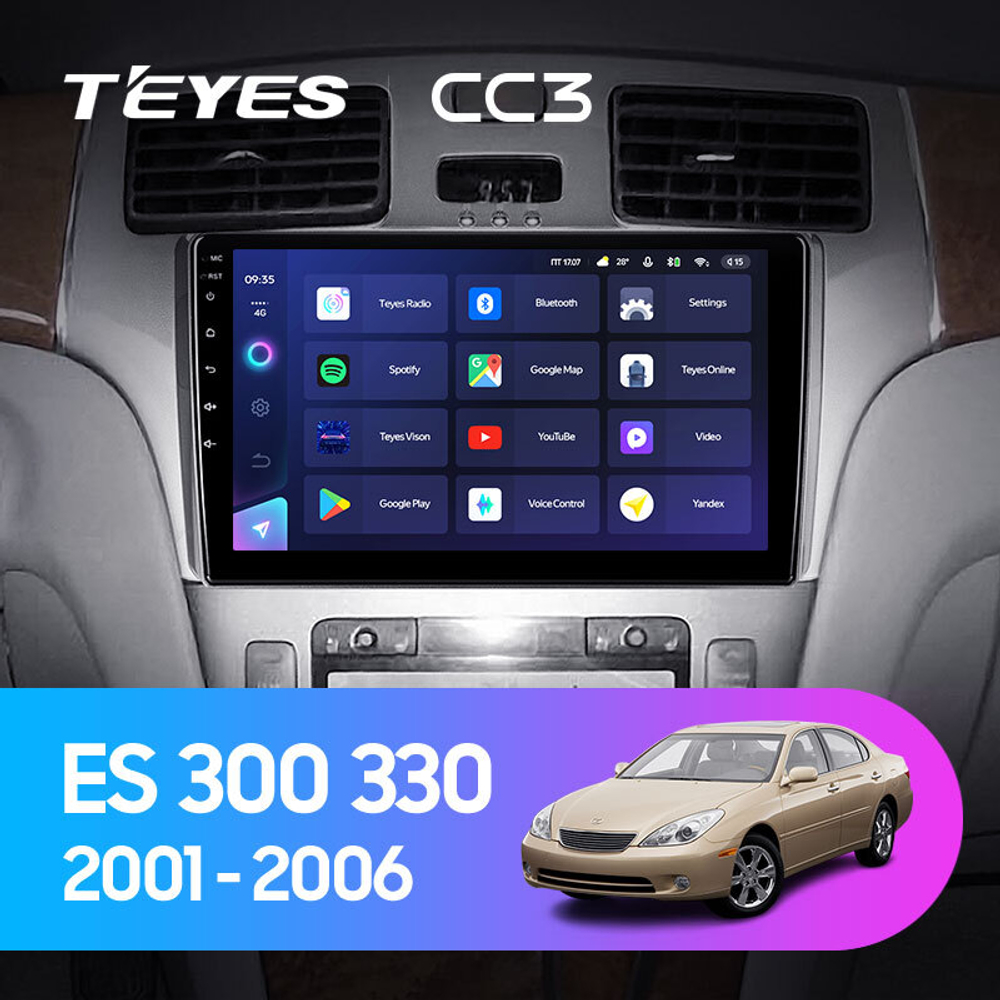Teyes CC3 9" для Lexus ES 300 330 2001-2006