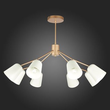 SLE155902-08 Светильник потолочный Золотистый/Белый E14 8*40W MARIO