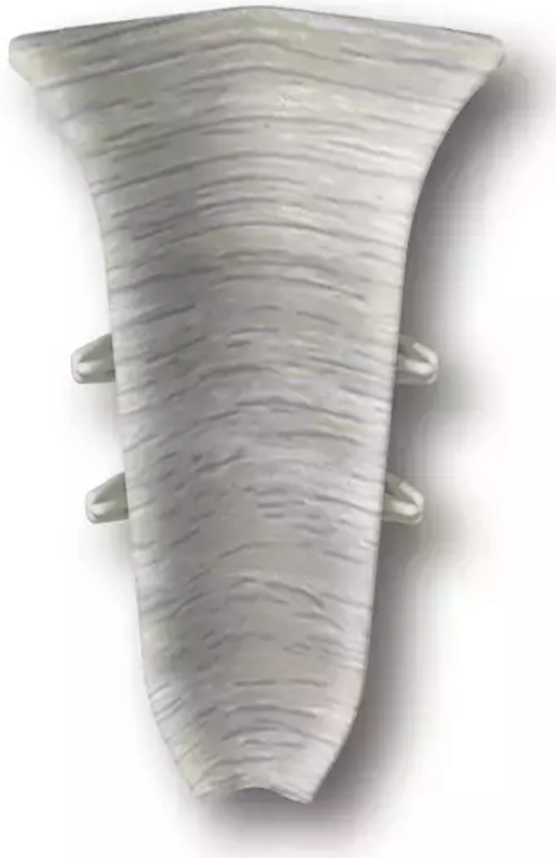 Угол внутр для плинтуса Деконика 70мм 253 Ясень серый