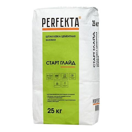 Perfekta Старт Глайд МН, 25 кг - Шпаклевка цементная базовая
