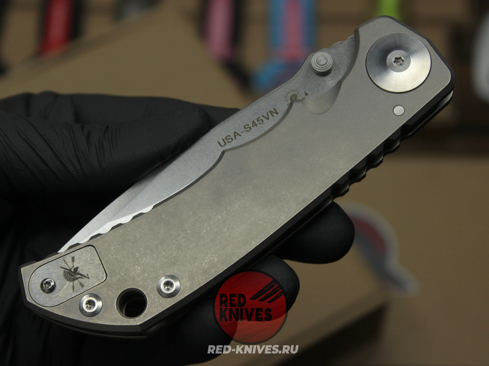 Нож Spartan Blades Harsey Titanium - рукоять серый титан + сухарь