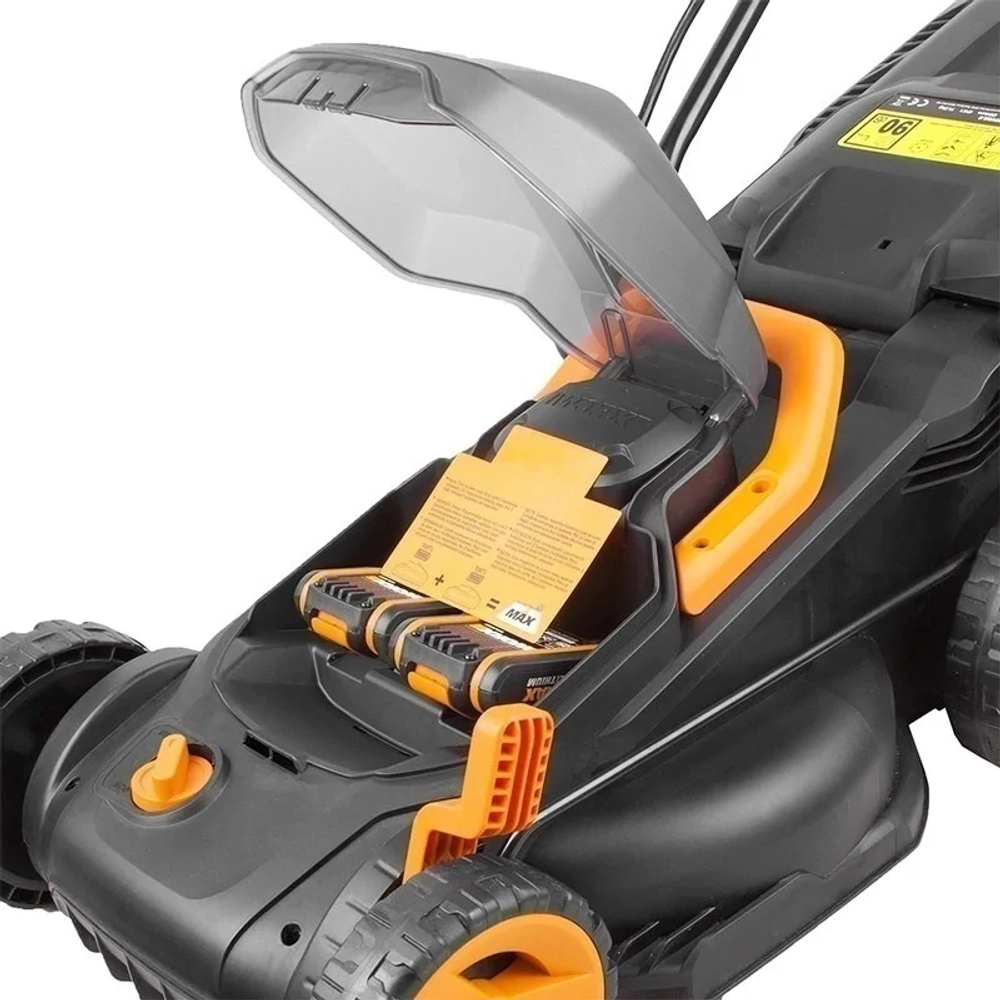 Аккумуляторная газонокосилка WORX WG779E 40В (2 x 2.5 Ач, ЗУ) нож 34 см, WG779E