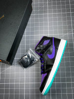 AIR JORDAN 1 MID RETRO GRAPE BLACK/GRAPE ICE-NEW EMERALD