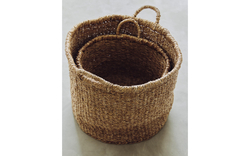 Zara Home Корзина из морской травы, цвет коричневый, 40 см · 2130/049