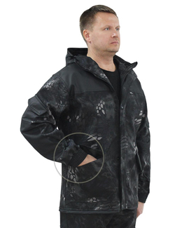 Костюм Горка-Demi тк.Polarfleece рип-стоп цв.Питон чёрный