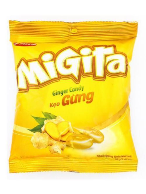 Конфеты леденцовые Bibica Migita со вкусом имбиря 70 г