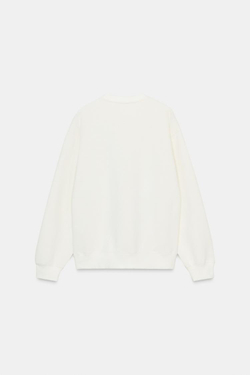 ZARA ТОЛСТОВКА С КОНТРАСТНЫМ БАНТОМ, ЖЕЛТОАТО-БЕЛЫЙ