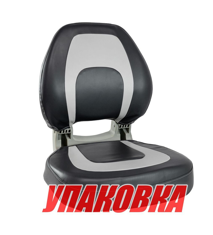 Кресло мягкое складное, обивка винил, цвет серый/угольный, Marine Rocket (упаковка из 4 шт.)