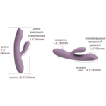 Интерактивный кролик-вибратор Trysta Neo со стимулирующим шариком точки G от SVAKOM