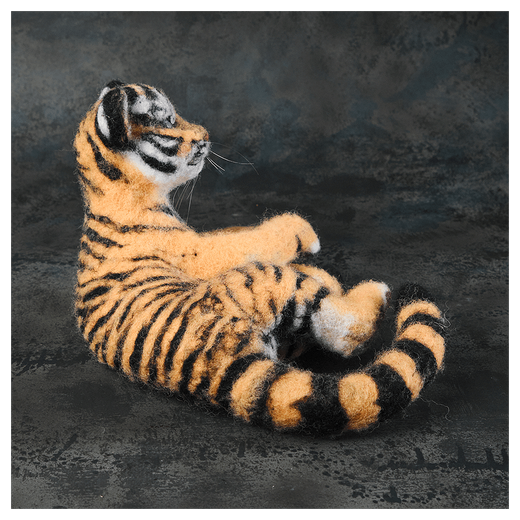 Валяная игрушка «Тигруля»