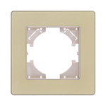 Рамка 1-постовая, золотой Kollinger Eleganz Acryl EA1GD