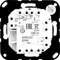 Donel Механизм терморегулятора с внешним датчиком пола, AC230V, 16A, серия DTEF