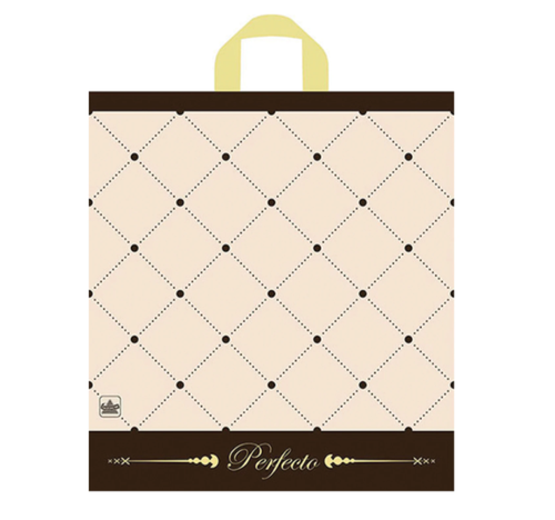 Пакет с петлевой ручкой ПВД, 42х46см, "Перфекто Шик", 95 мкм, ШК2215