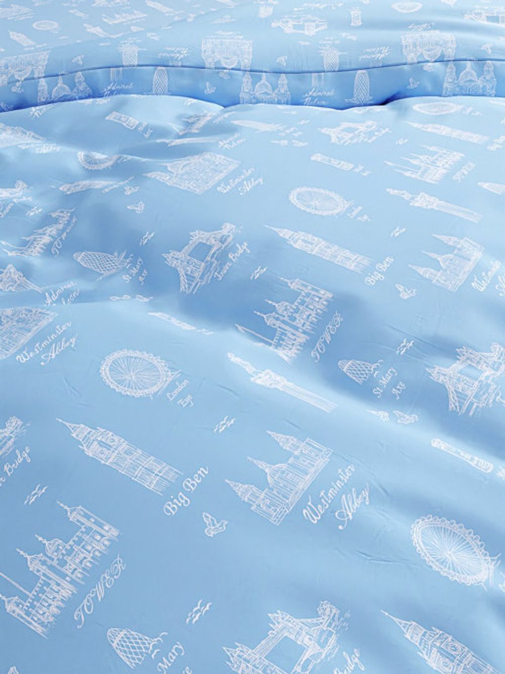 Простынь на резинке Сказка "Тауэр" 140х200 см, перкаль