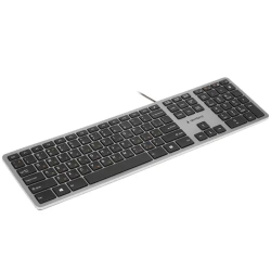 Клавиатура Клавиатура ноутбучного типа Gembird KB-8420,(USB, ножничный механизм, клавиши управления громкостью, 104 клавиши, кабель 1,5м)