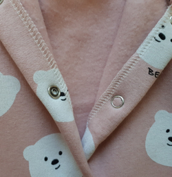 Комбинезон Белый мишка (розовый)