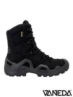 Берцы мембранные Vaneda 992 (высокие, красная коробка) Storm Dry Tex. Чёрный