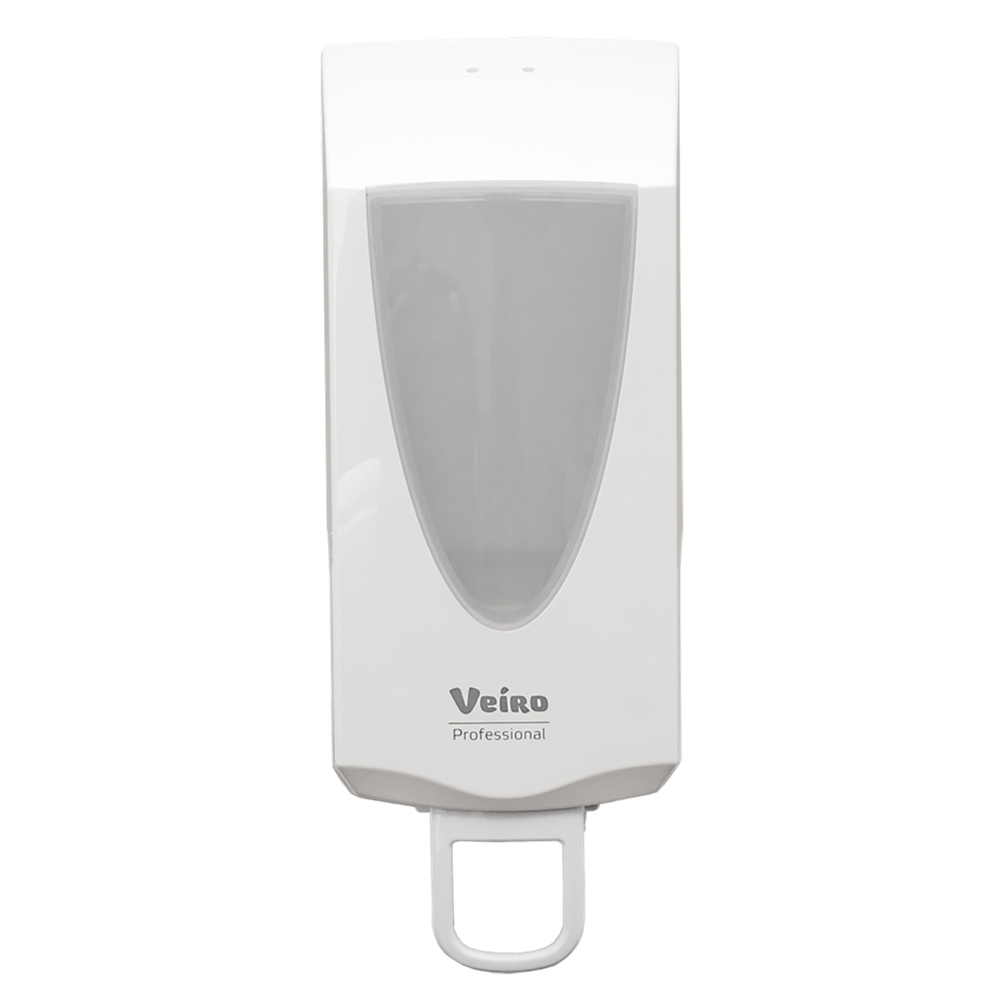 Пластиковый диспенсер для жидкого и пенного мыла в кассетах Veiro Savona White (объём 800 мл)