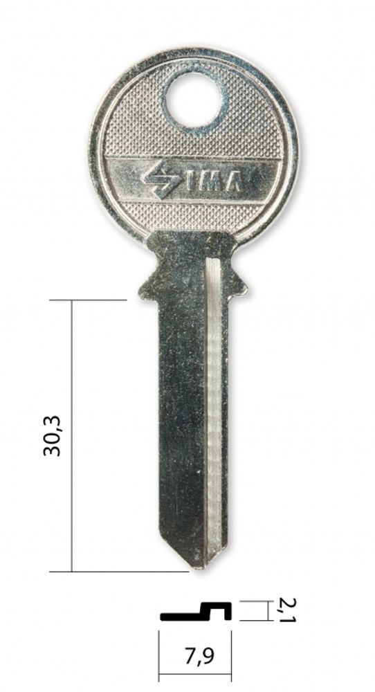 Заготовка английского ключа TRI-11I  TR7 TL3R TRC65L 10352 КНР