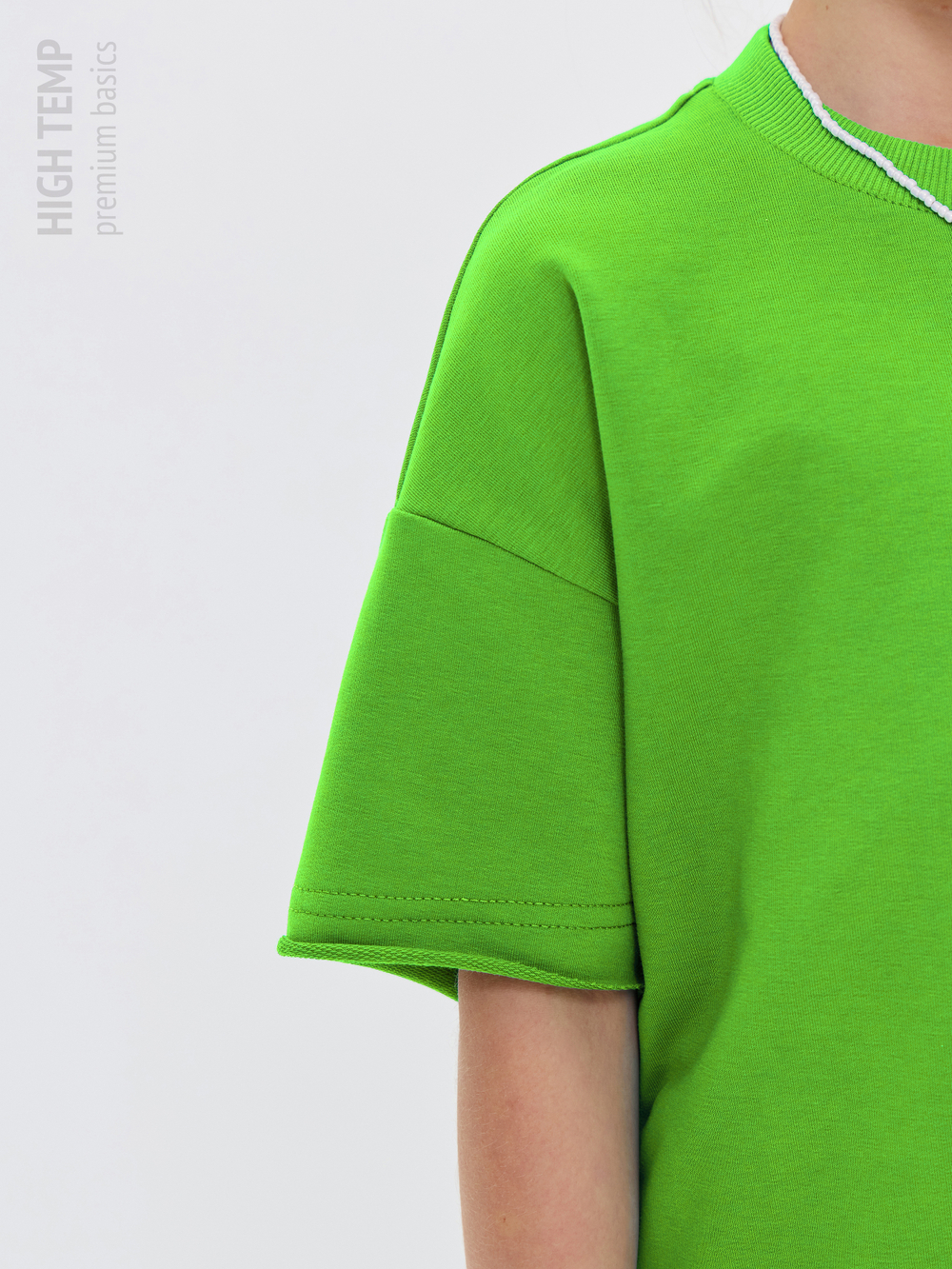 Костюм оверсайз с футболкой и шортами